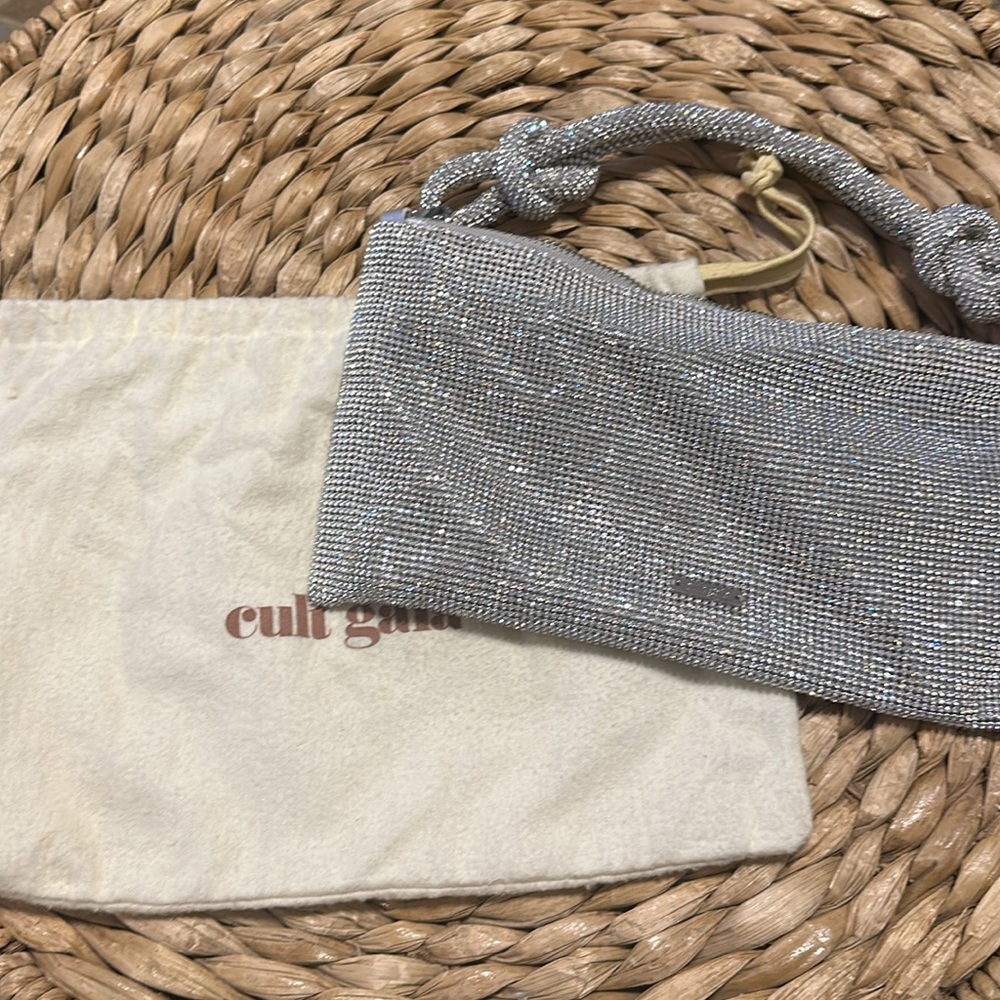 cult gaia Silver Crystal Mesh Shoulder Bag - Picture 3 of 6